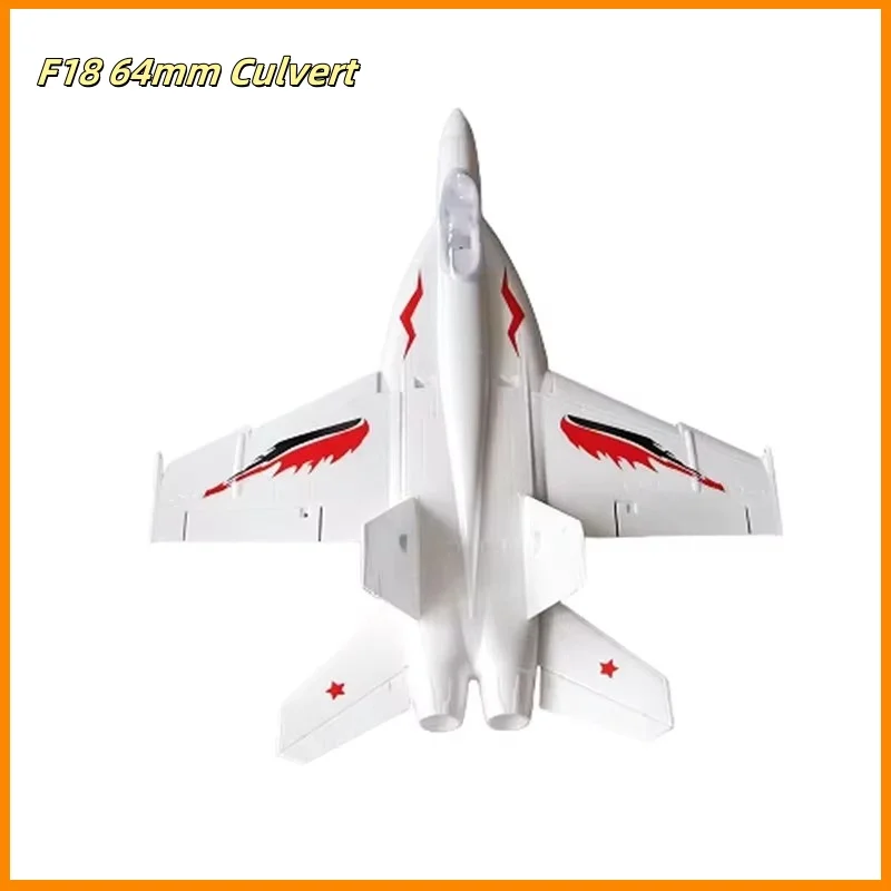 Qlq Rc Plane Remote-Controlled Fighter Model F18 64mm Culvert Aircraft High-Speed Epp Fixed Wing Remote-Controlled Aircraft Toy