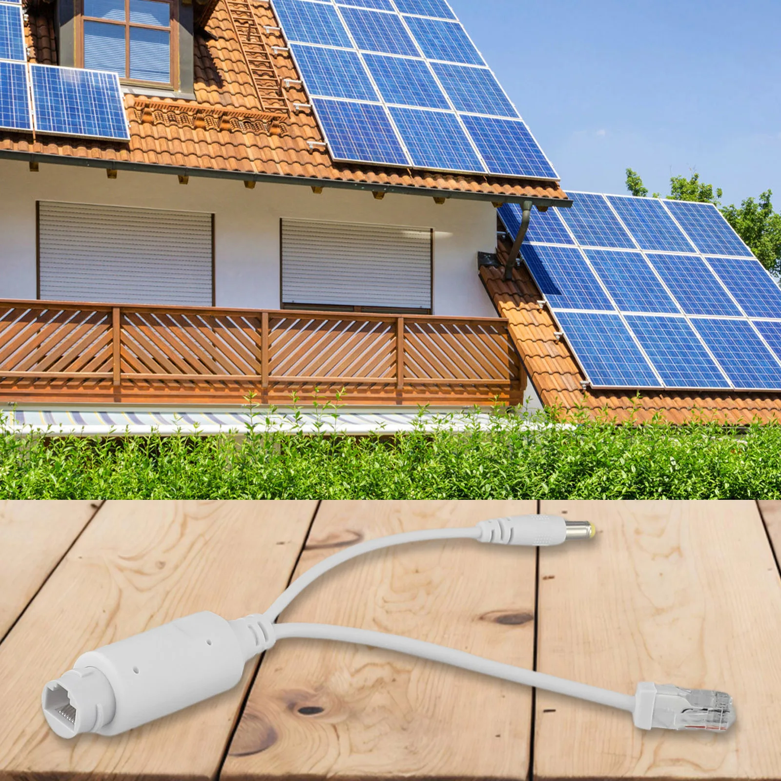 For POE Splitter Cable Design Converts Standard For POE Voltage into Low Voltage Output for Easy Device Connection