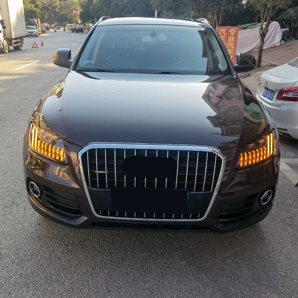 Car Front lamps Assembly For Audi Q5 2009-2017 Upgrade LED Auto Headlight Streamer Projector Startup Effect Lens Accessories