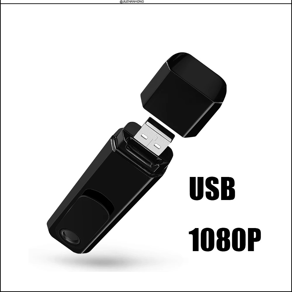 USB 1080P HD Camera Wearable Record Mini 560mAh Battery Micro 5Pin Microphone TF Card