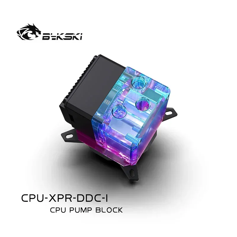 BYKSKI CPU Block Pump Reservoir Combo Integrated AIO Water Cooler / Radiator for INTEL 1151 X99 X299 AMD AM3 AM4 CPU-XPR-DDC-I