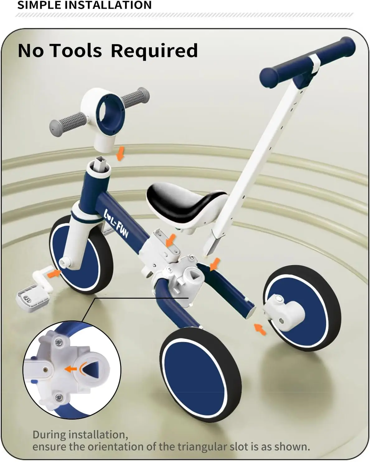 5 In 1 Peuter Driewielers Voor 1-3 Jarigen Jongens Meisjes Speelgoed Met Ouder Stuur Push, Baby Balans Fiets 1 Jaar Oude Kids Gi