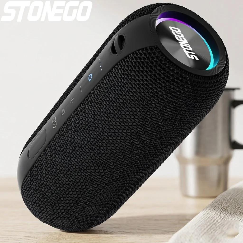 

Портативная беспроводная Bluetooth-колонка со стереозвуком, LED-дисплеем, TWS, басовой диафрагмой и прозрачным корпусом в стиле панк