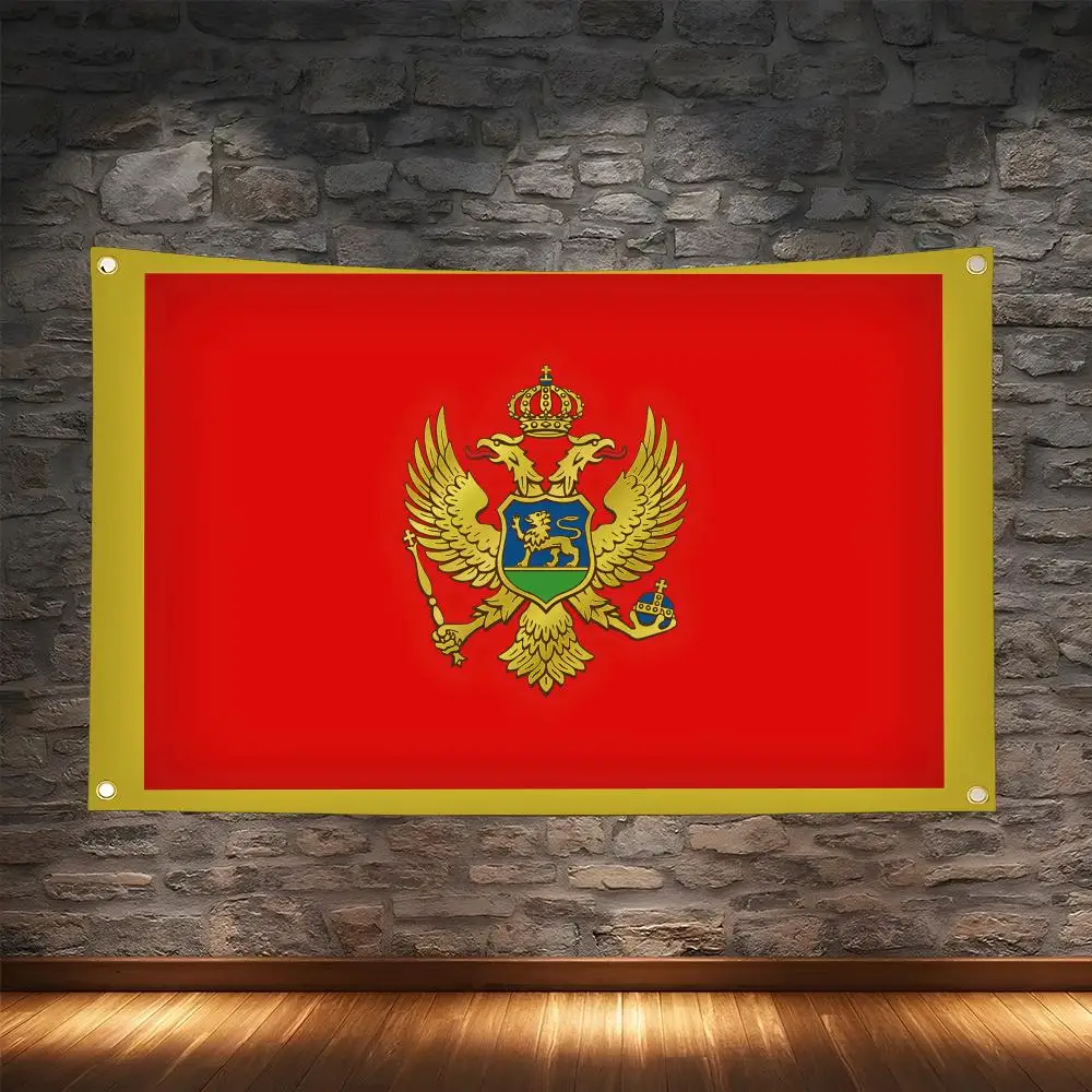 Classic Montenegro FLAG Flags Vintage Aesthetic Wall Hanging Banner for Bedroom Living Room Cozy