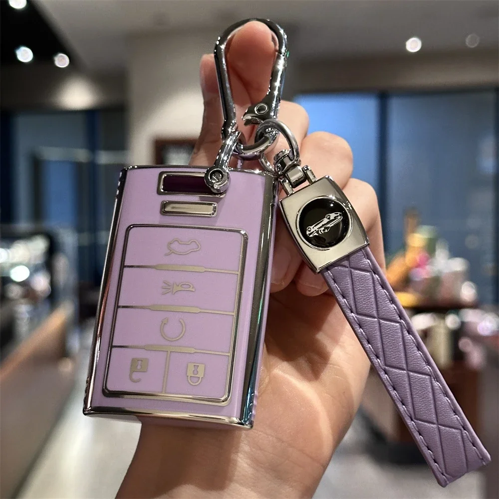 Custodia protettiva per chiave Portachiavi Shell per Cadillac SRX ATS ELR XTS - Accessori per chiavi per auto con telecomando senza chiave