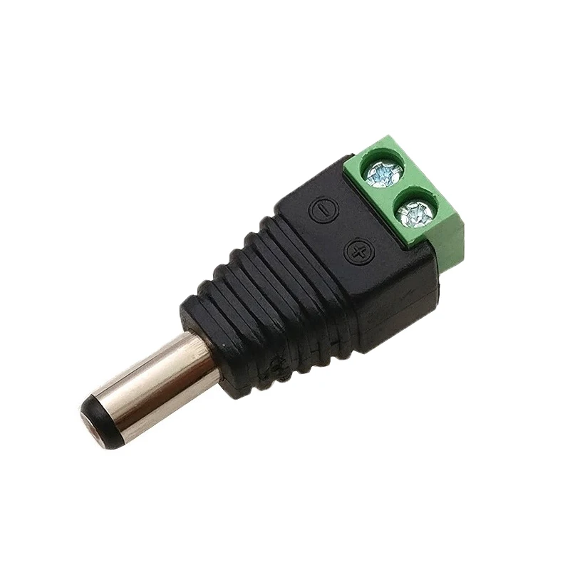 DC connector 2.1*5.5mm Light bar connector Male female connectors 1/2/5pcs dc power jack plugs,for 2835/5050/5730LED strip light