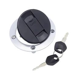 1 Set for Suzuki GSX-R GSXR GSR 600 750 1000 GSF GSX 1250 GSX1300R SV650 Motorcycle Fuel Gas Tank Cap Cover Lock with 2 Keys