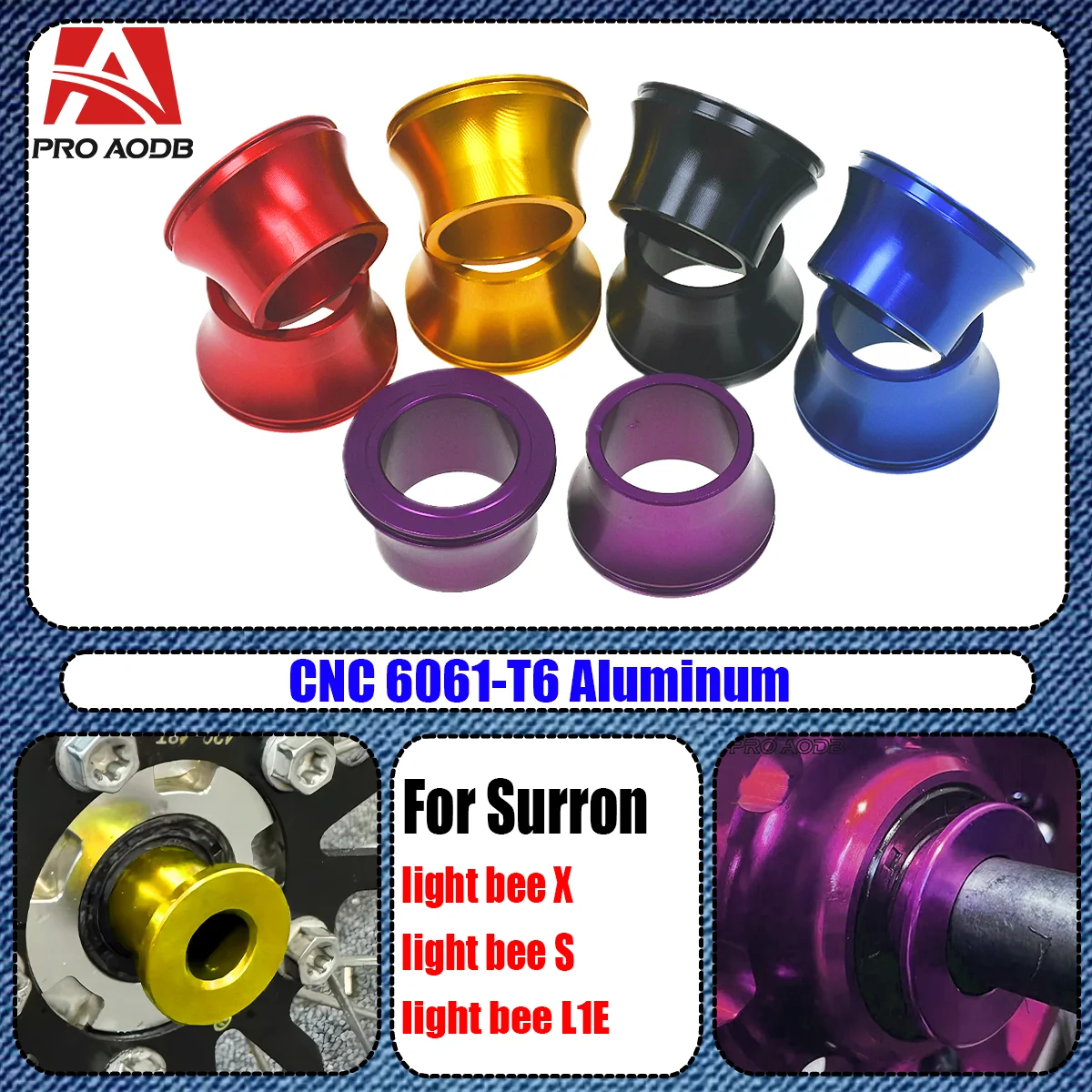 para-surron-light-bee-s-x-bicicleta-eletrica-motocicleta-modificado-pecas-leves-acessorios-cnc-dianteiro-eixo-da-roda-traseira-espacadores-do-cubo