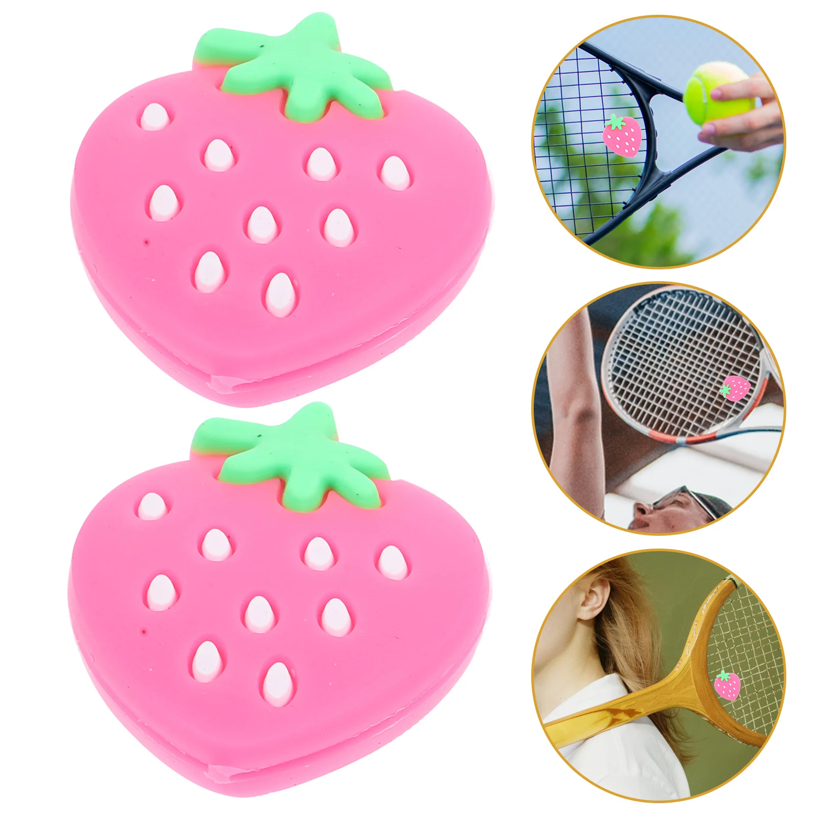 3 Pcs Damper Tennis Racket Shock Absorber Man Rackets Balls Fun Dampener Vibration Silica Gel Absorbers Unique Dampers