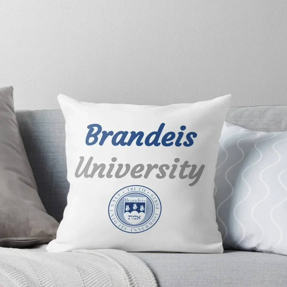 

Brandeis Logo Throw Pillow Cushion Cover Set Embroidered Cushion Cover luxury decor Ornamental Pillow pillow