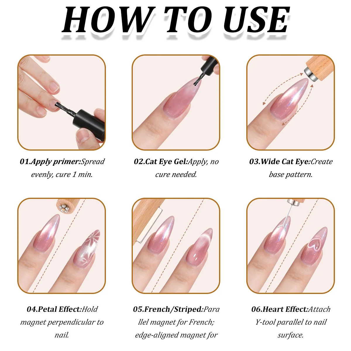 10-delige Cat Eye Nagelmagneet - Nail Art Full Color recensie en prijs