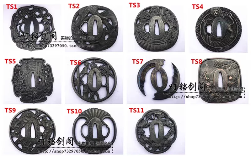 

Top Quality Katana Accesories Alloy Tsuba for Japanese Warrior Samurai Nihontou Sword Tanto Tachi Wakizashi