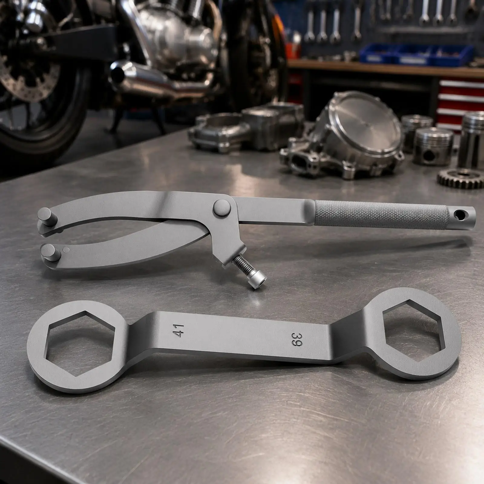 

Flywheel Clutch Holder Spanner Adjustable Removal Tool Set for Scooter Tricycle Motorcycle Maintenance Tasks