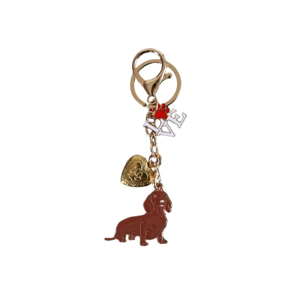 Dalmatian Dog Cute Dogs Keychain Exquisite Fashion Puppy Photo Keychain Creative DIY Pet Hair Storage Pendant Hanging Accessory