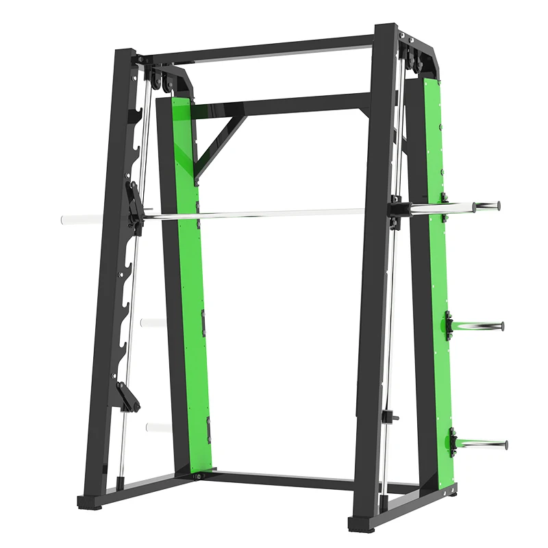 

High Quality CE Approved Gym Fitness Equipment Smith Machine Power Rack With Adjustable Bench For Strength Training & Squat