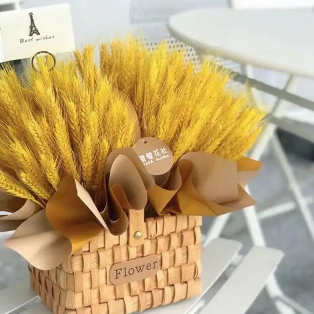 

1Pcs Bamboo Flower Basket Handwoven Storage Container Safe Ecofriendly Decorative Texture Home Use