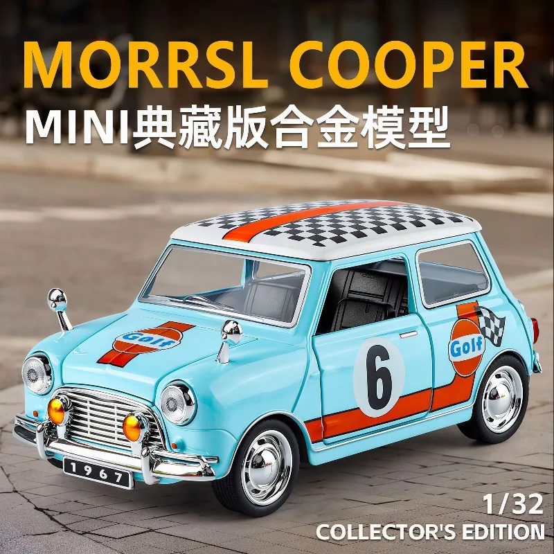 mini-cooper-classico-retro-em-liga-metalica-1-32-com-quatro-portas-capo-e-porta-malas-luzes-e-sons-friccao-para-exibicao-em-mesa-presente