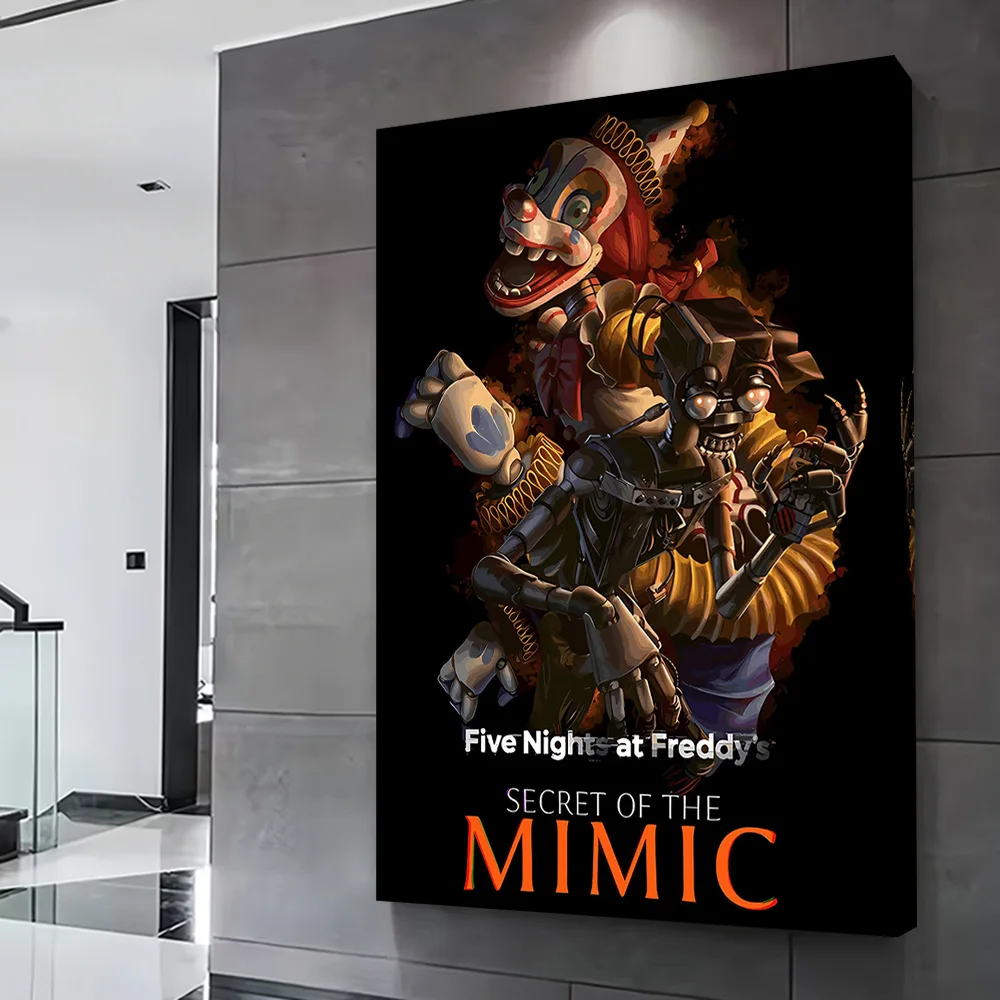 Five Nights At Freddy's: Secret of Mimic Poster Customizable Printed Canvas Painting for Pictures Wall Art Interior Decoration