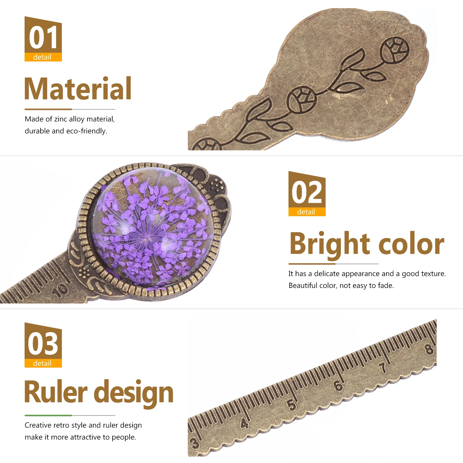 4 шт. металлическая линейка в стиле ретро, ретро-линейка, маркер для книг, красочный маркер для цветов, маркер для страниц для студентов, читатели, школьные и офисные принадлежности