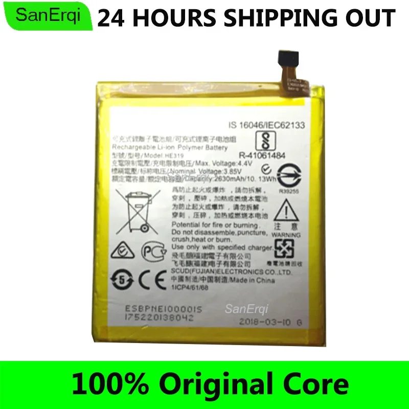 for Nokia HE319 battery TA-1020 1038 1028 1032 Full Capcity 2630mAh New Replacement