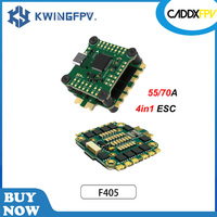 CADDXFPV F405 Flight Controller Stack - 4in1 55/70A ESC, 2 - 6S Compatible, Ideal for FPV Racing & Freestyle Drone Quadcopter
