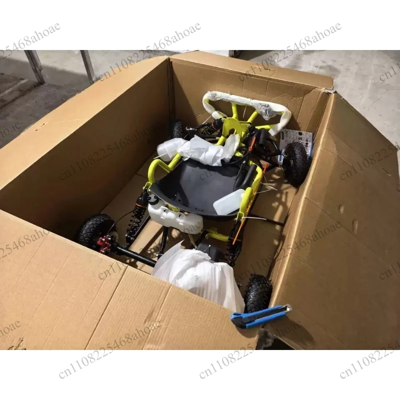 Shock absorption design, flexible control, go kart entertainment, four stroke fuel go kart, high-speed off-road model
