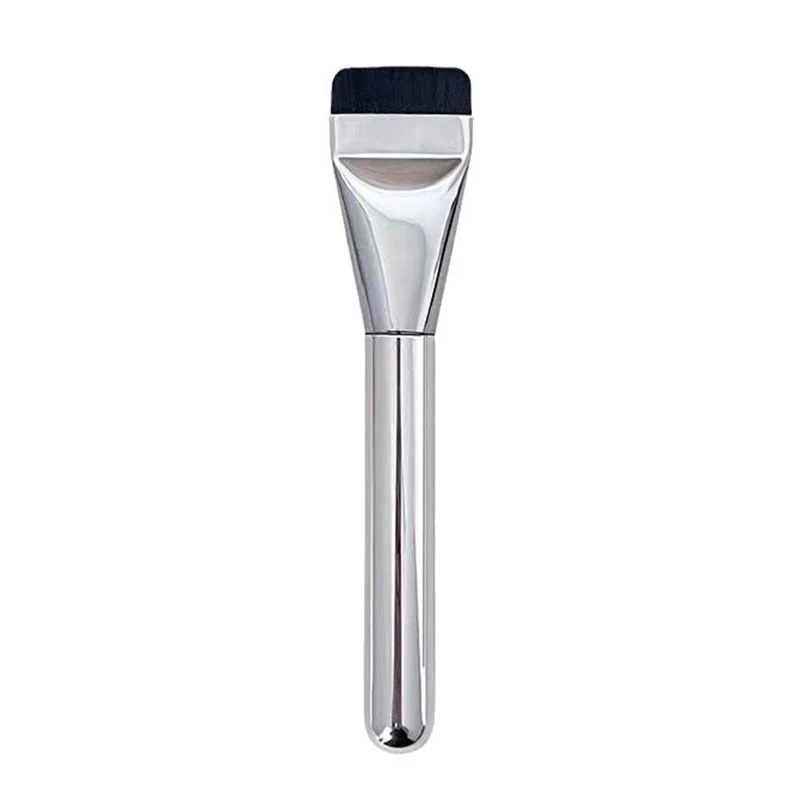 Brosse de fond de teint Ultra-fine à tête plate, correcteur sans trace, masque, outils de maquillage, sans puissance, couverture impeccable, beauté des cheveux doux, bricolage, 1 pièce
