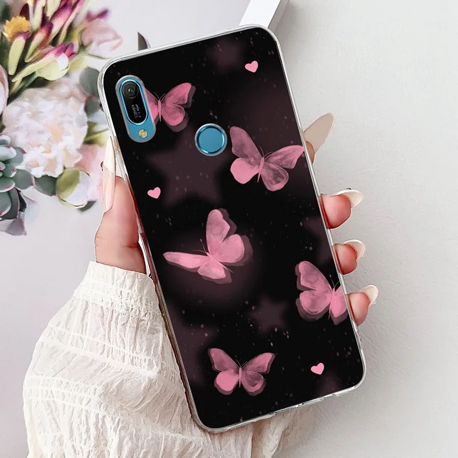 For Huawei Y6 Y6s Y 6 Prime 2019 Back Cover Soft Silicone New Cartoons Phone Cases for HuaweiY6 MRD-LX1 Y 6s 2019 Bumber Shell
