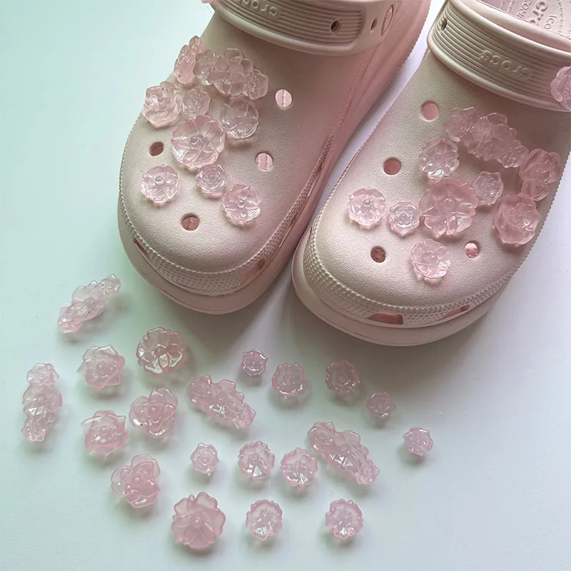 Clogs Shoes Charms Buckle Flower Cluster Shoe Flower Accessories DIY Jewelry Removable Hole Shoes Decorative