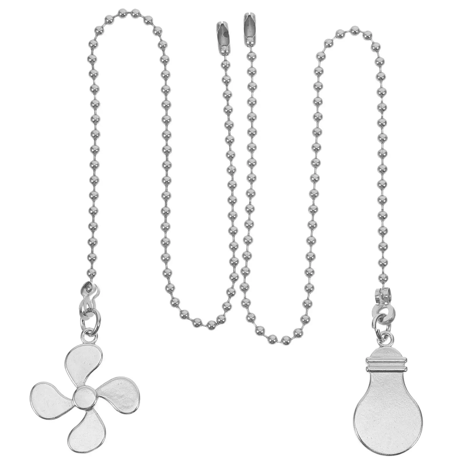 

2Pcs Pull Chain for Chandelier Ceiling Fan Pendant Light Decorative Extender Chains Material Versatile Design