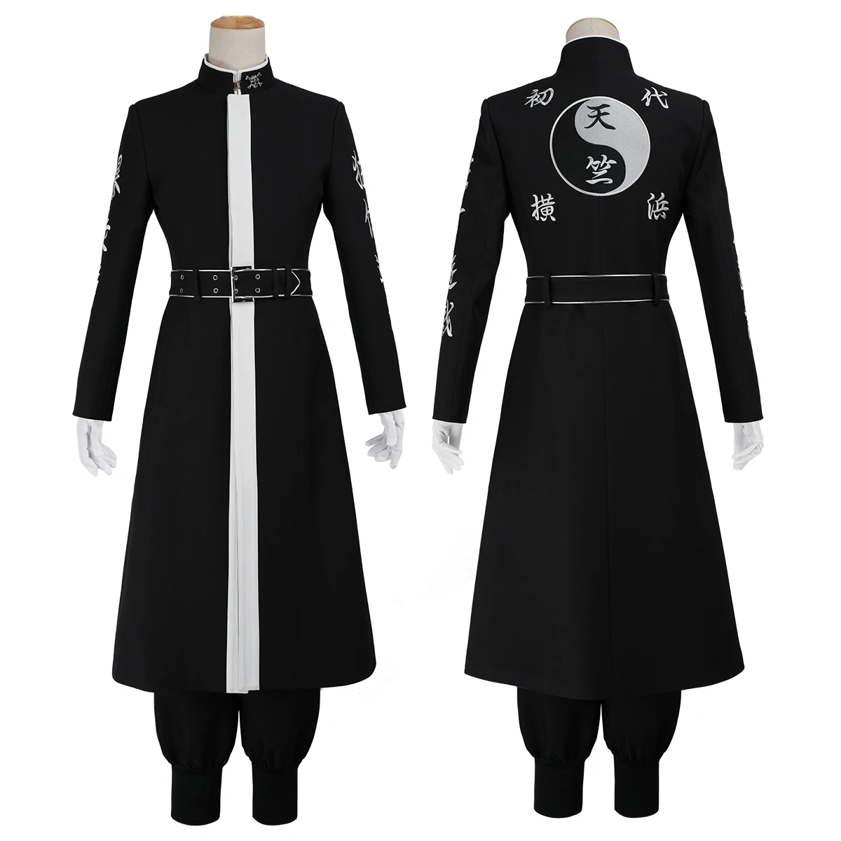 HOLOUN Tokyo Anime Rindo Ran Haitani Cosplay Costume Upgraded Embroidered Coat Pants Gloves Convention Halloween Christmas Party