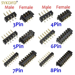 1PCS Battery Connector Blade Socket  Male Female Connector Pitch 2.5 mm 3-11Pin Direct insertion Vertical High Current