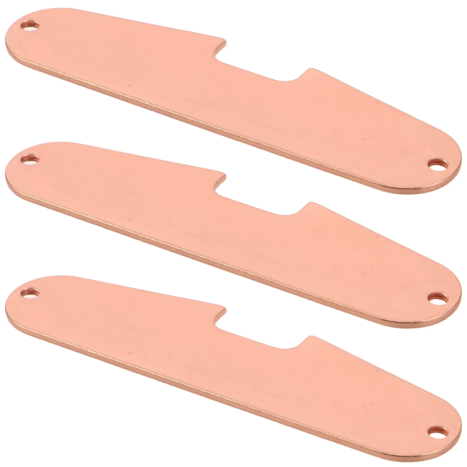 3Pcs Electric Guitar Single Coil Pickups Base Plates Copper Metal Spacer for Stable Performance Pickup Mounting Plate for St