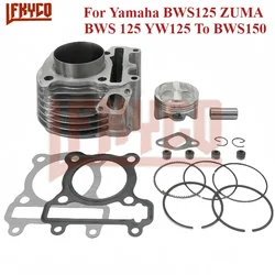 Motorcycle Engine Parts 58.5mm Cylinder Kit for Yamaha BWS125 ZUMA BWS 125 YW125 To BWS150 CYGNUS-X /-SR /-FI Piston Rings Tool