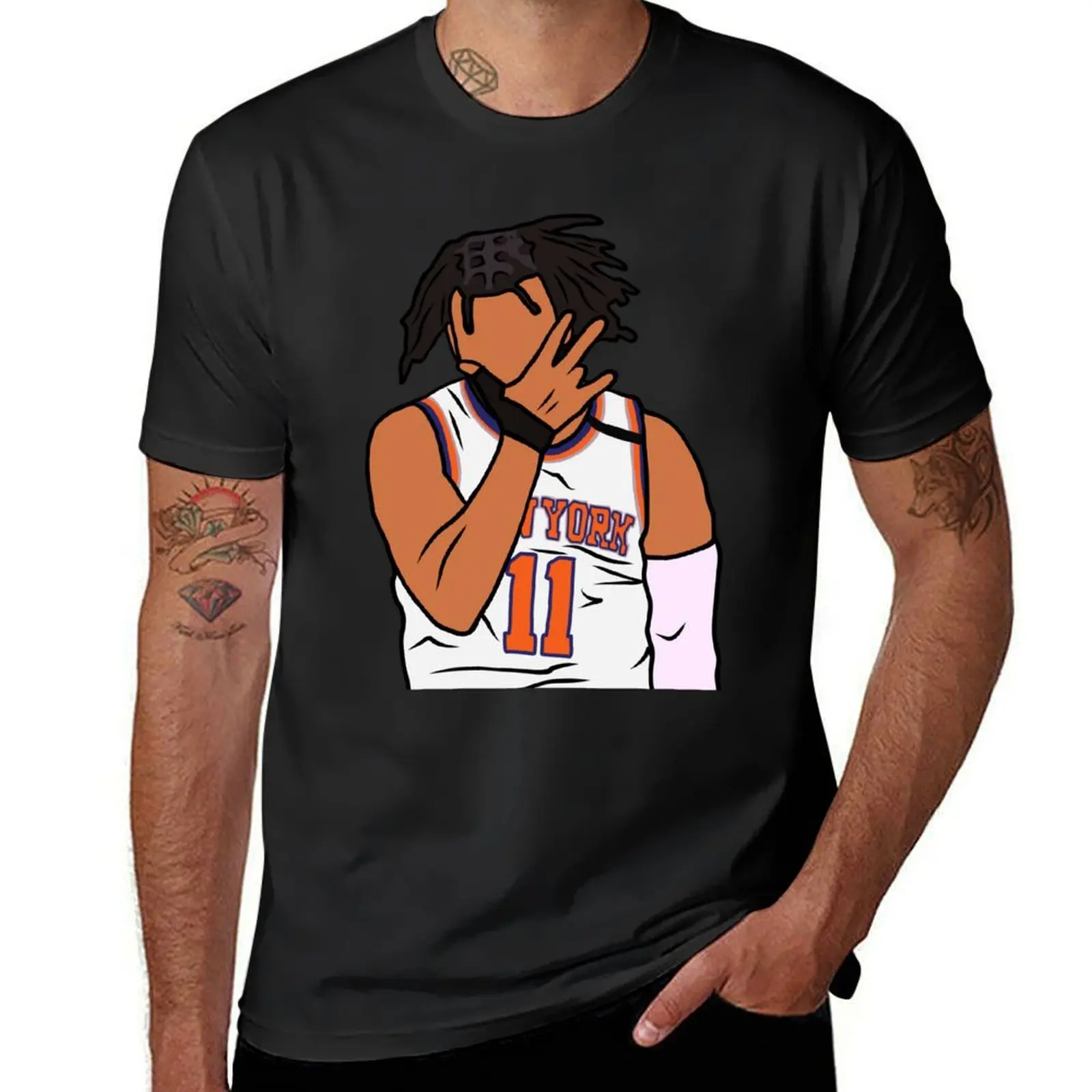 

Jalen Brunson 3 Point Celebration T-Shirt anime clothes anime figures man clothes summer top mens funny t shirts