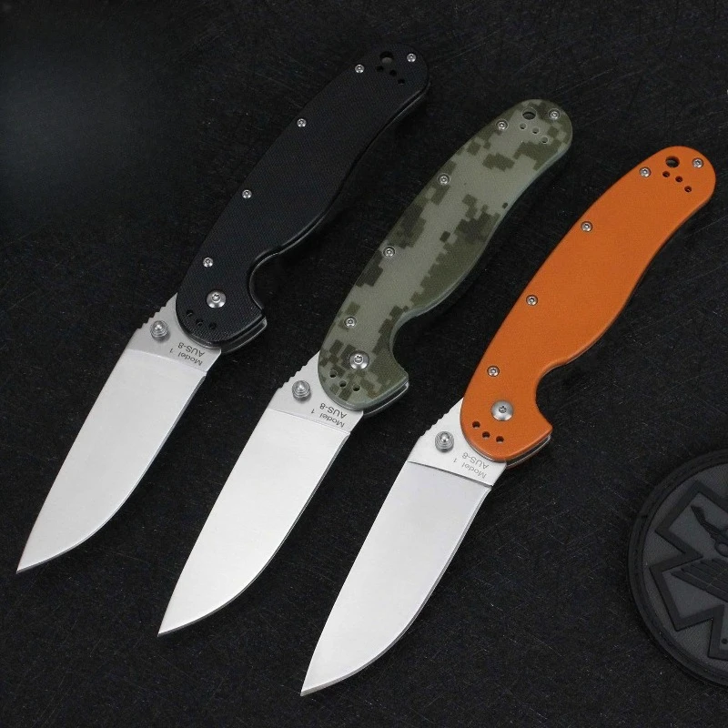 

Outdoor Explore Camping Survival Folding Pocket Knife Tactics AUS-8 Blade Portable Utility Fruit Self-defense Knives EDC Tools