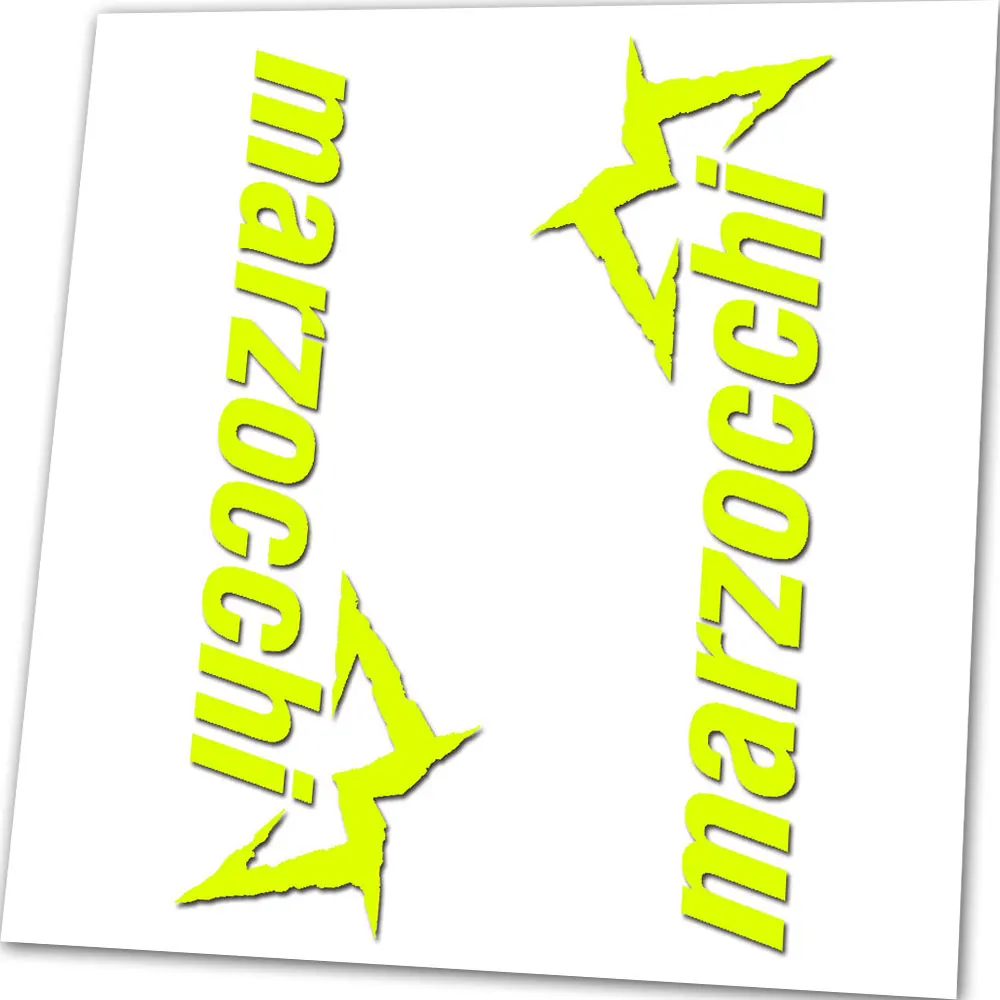 Stiker Decal Motocross Atas Garpu Sepeda Suspensi Marzocchi 22CM