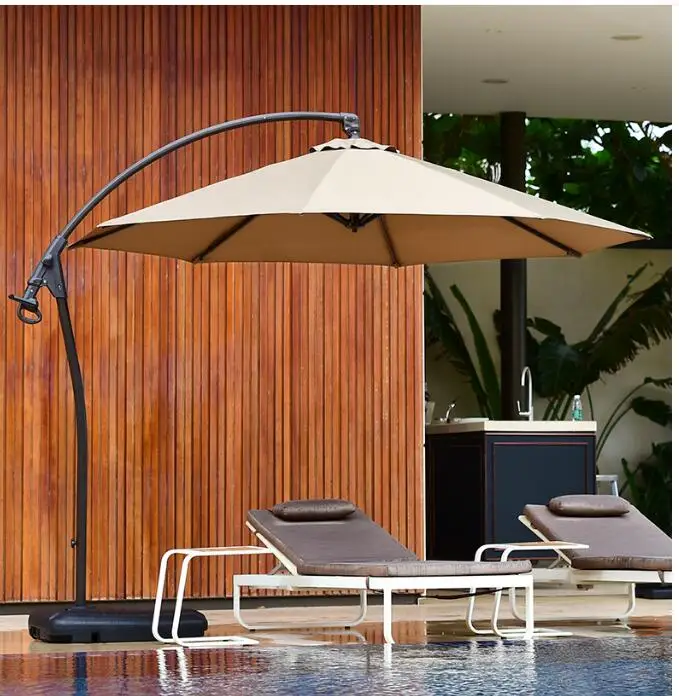 Outdoor sun umbrella Sun umbrella balcony umbrella Garden courtyard beach table and chair with umbrella