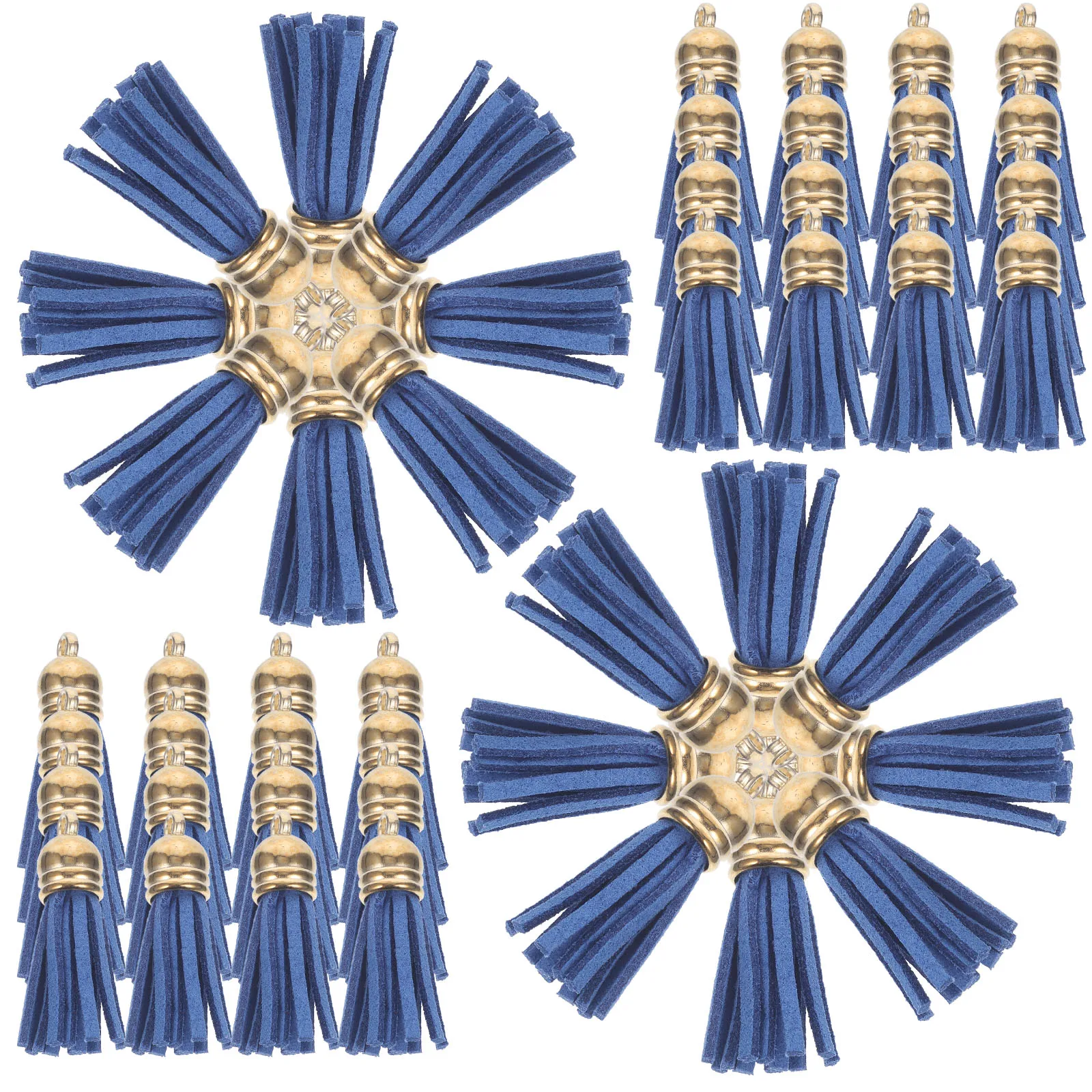

100pcs Tassels for Keychains Handbags Crafts Colorful Hanging Earrings Decorations Wear Resistant Small