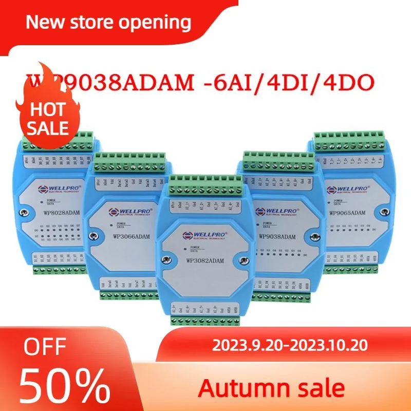 0-20MA/4-20MA Current Acquisition Module 6AI/4DI/4DO MODBUS Communication-WP9038ADAM