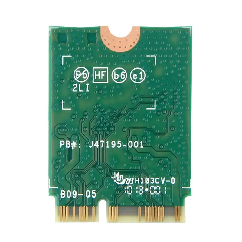 ~【On Sale】9560NGW WiFi Card 1730Mbps Wireless AC 9560 Dual Band 2.4G+5G Bluetooth 5.0 802.11Ac M.2 CNVI 9560NGW Wireless Adapter