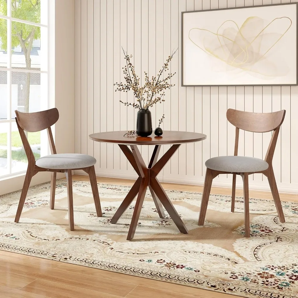 2 sets of dining tables, 2 sets of small kitchen tables and chairs, medieval wooden round tables and two dining chairs