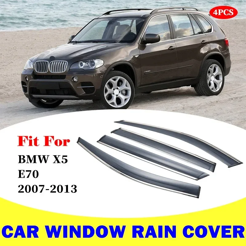 

For BMW X5 E70 2007-2103 window visor car rain shield deflectors awning trim cover exterior car-styling accessories parts