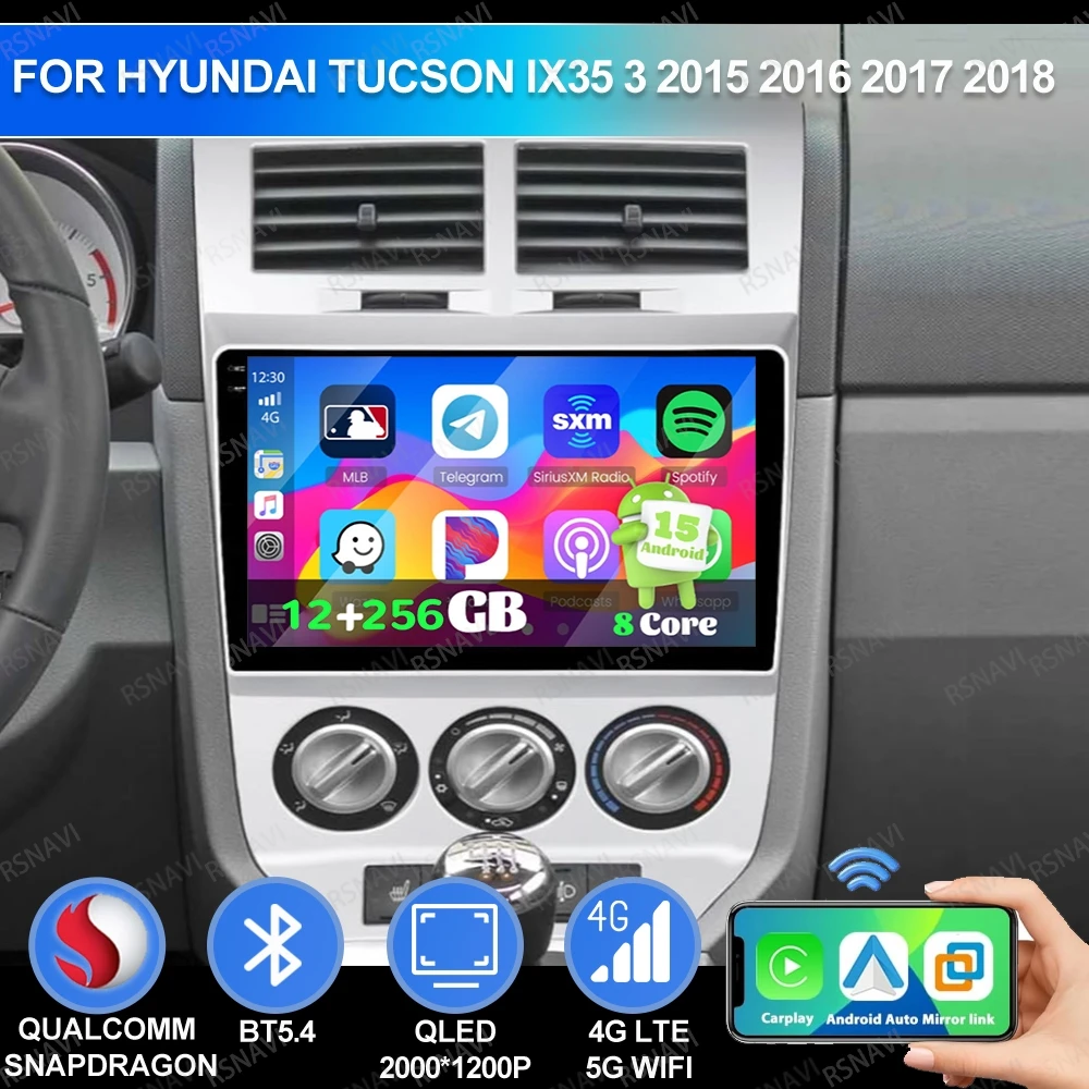 

Android 15 For Dodge Caliber Jeep Compass 1 MK Patriot 2006 - 2010 Head Unit 5G WIFI QLED Qualcomm GPS Car Radio Navigation BT