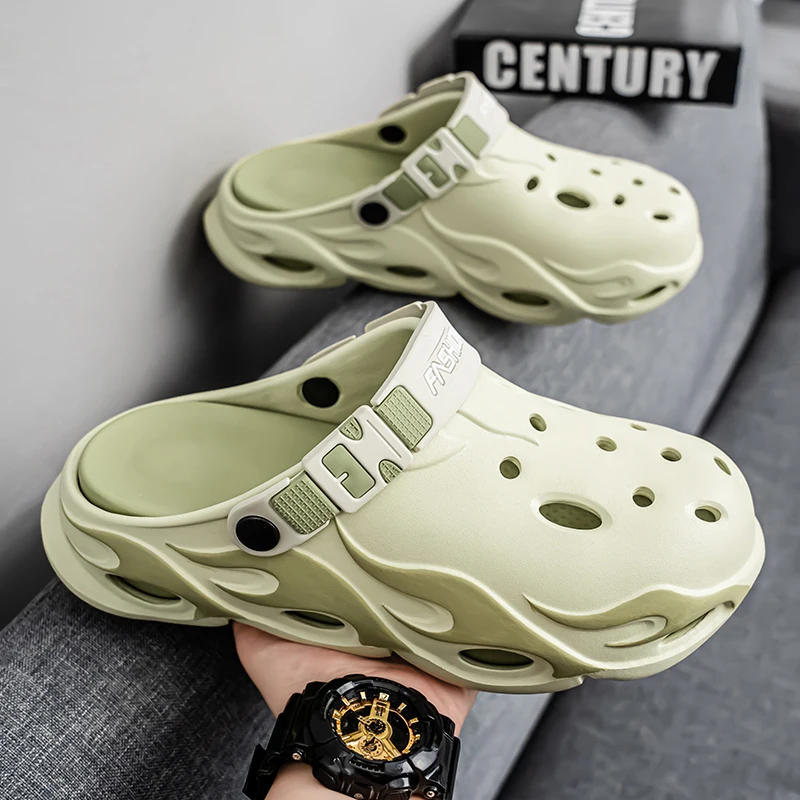 Sommerliche Outdoor-Slipper für Damen und Herren mit geschlossener Zehenpartie, Dual-Use Outdoor-Strandsandalen und -Slipper