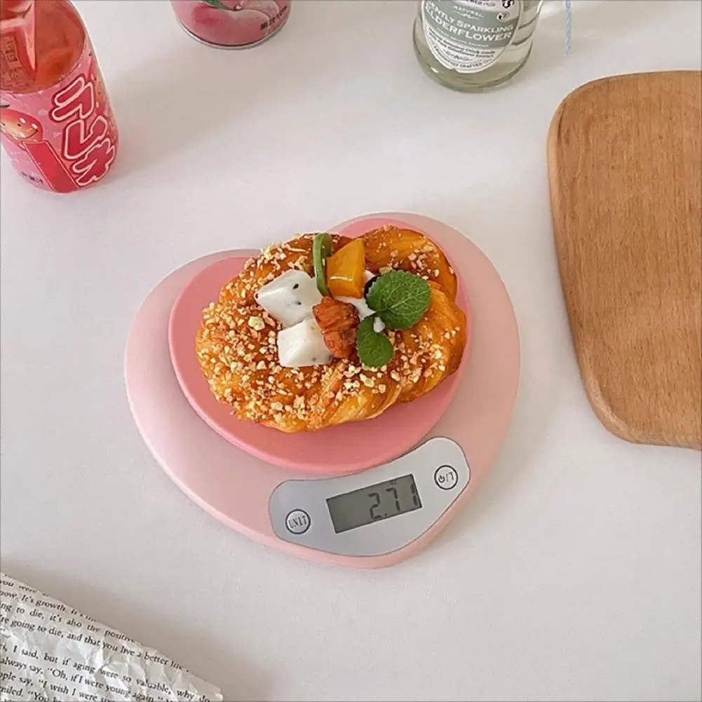 High-sensitivity Sensor Food Scale Usb Rechargeable Food Scale High Precision Kitchen Digital Scale with Heart for Accurate