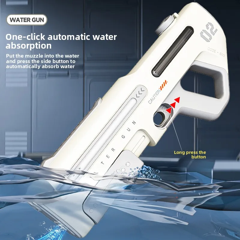 Electric Water Guns Pulse Automatic for Kid Large Capacity Self-Priming Continuous Firing Summer Beach Water Toy Outdoor Splash