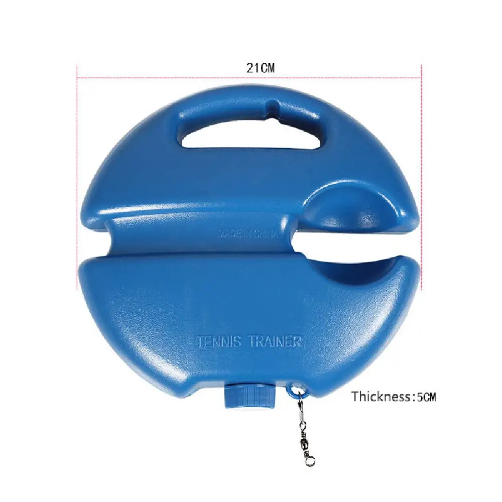 مجموعة أدوات تدريب التنس المنفردة مع حبل مرن طويل ومعدات تدريب التنس غير قابلة للانزلاق وقاعدة قابلة للتعديل للمبتدئين #6