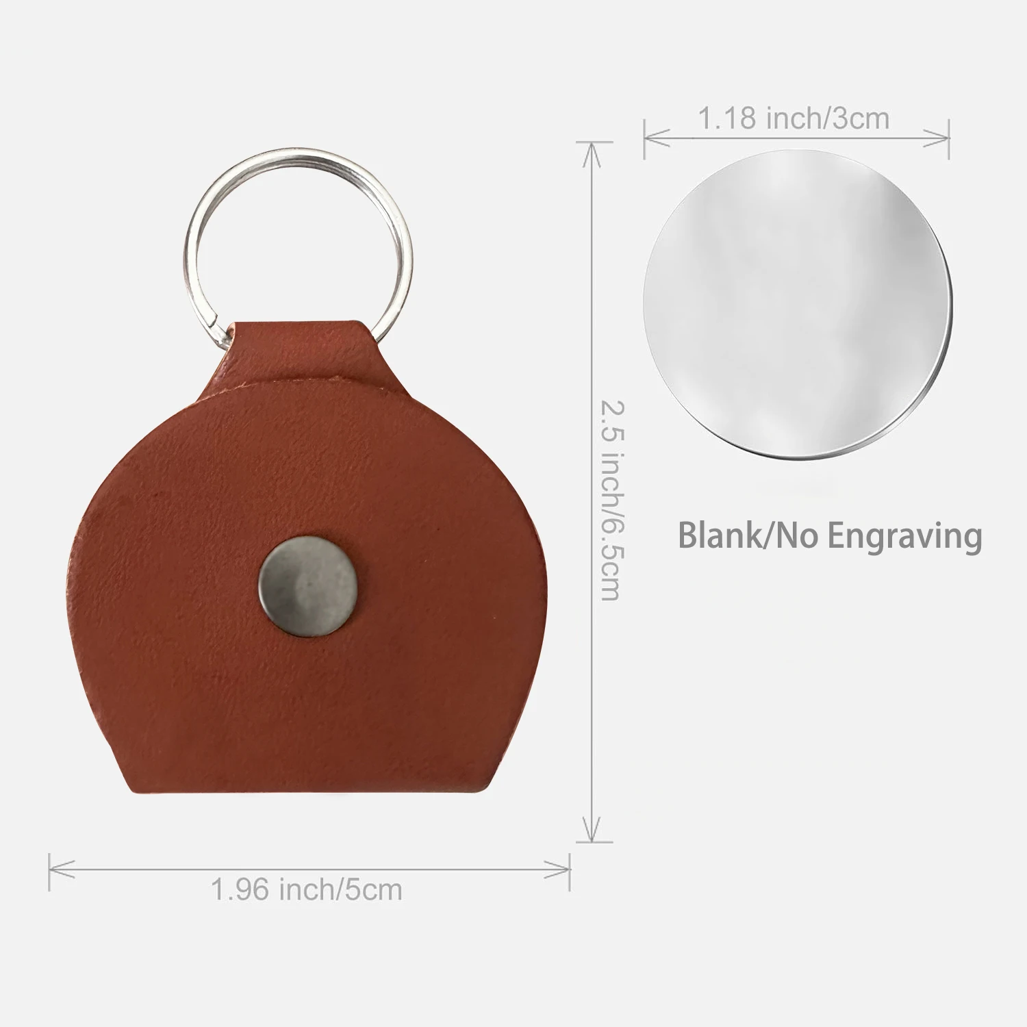 Pocket hug blank/unmarked coins and PU leather pick bag combination material