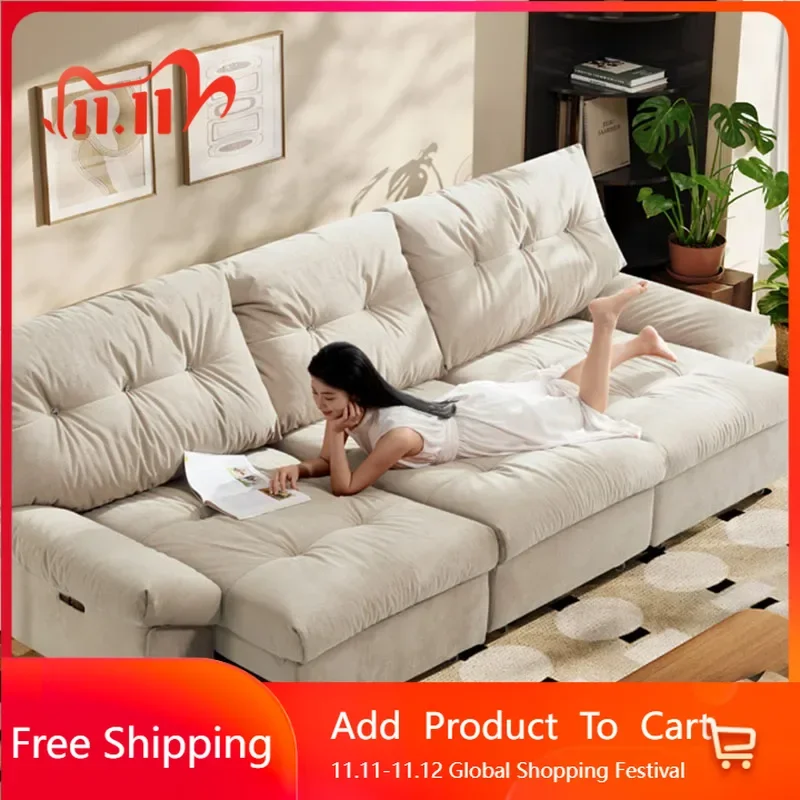 

Minimalist Electric Nordic Sofas Soft Luxury Relax Living Room Sofa Puffs Designer WomenSalon Sillon Cama Postmodern Furniture